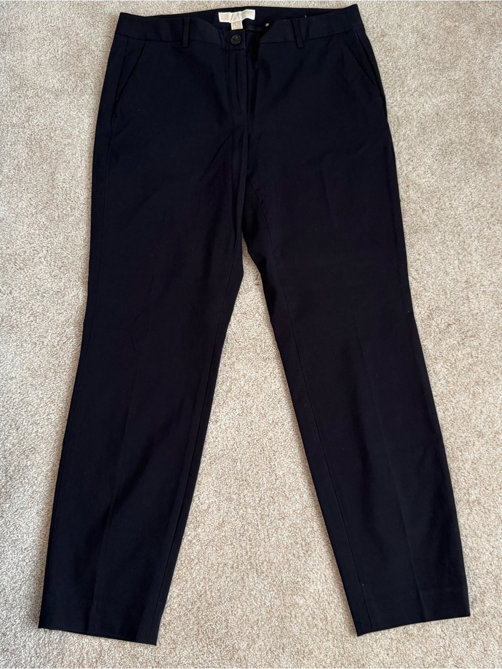 Michael Kors Navy. Blue Women's Slim Straight Trousers